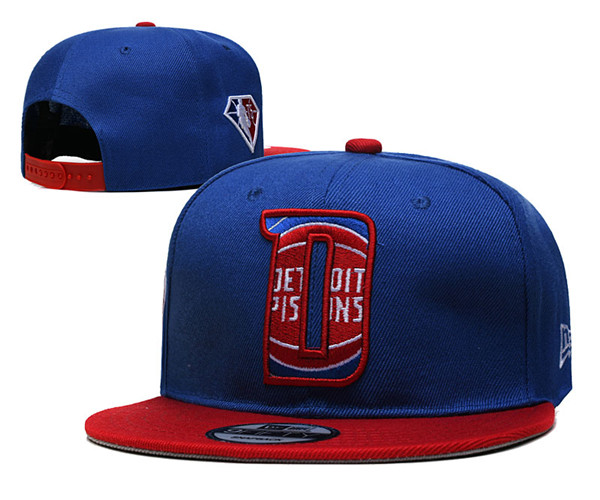 Detroit Pistons Stitched Snapback Hats 003